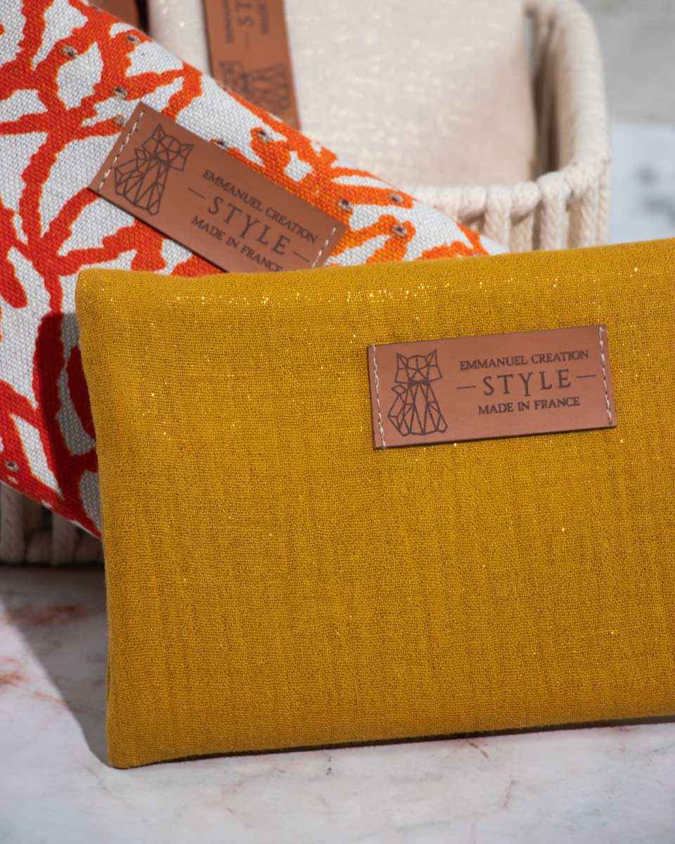 Emmanuel création - Brillentasje Scintillant Mosterd
