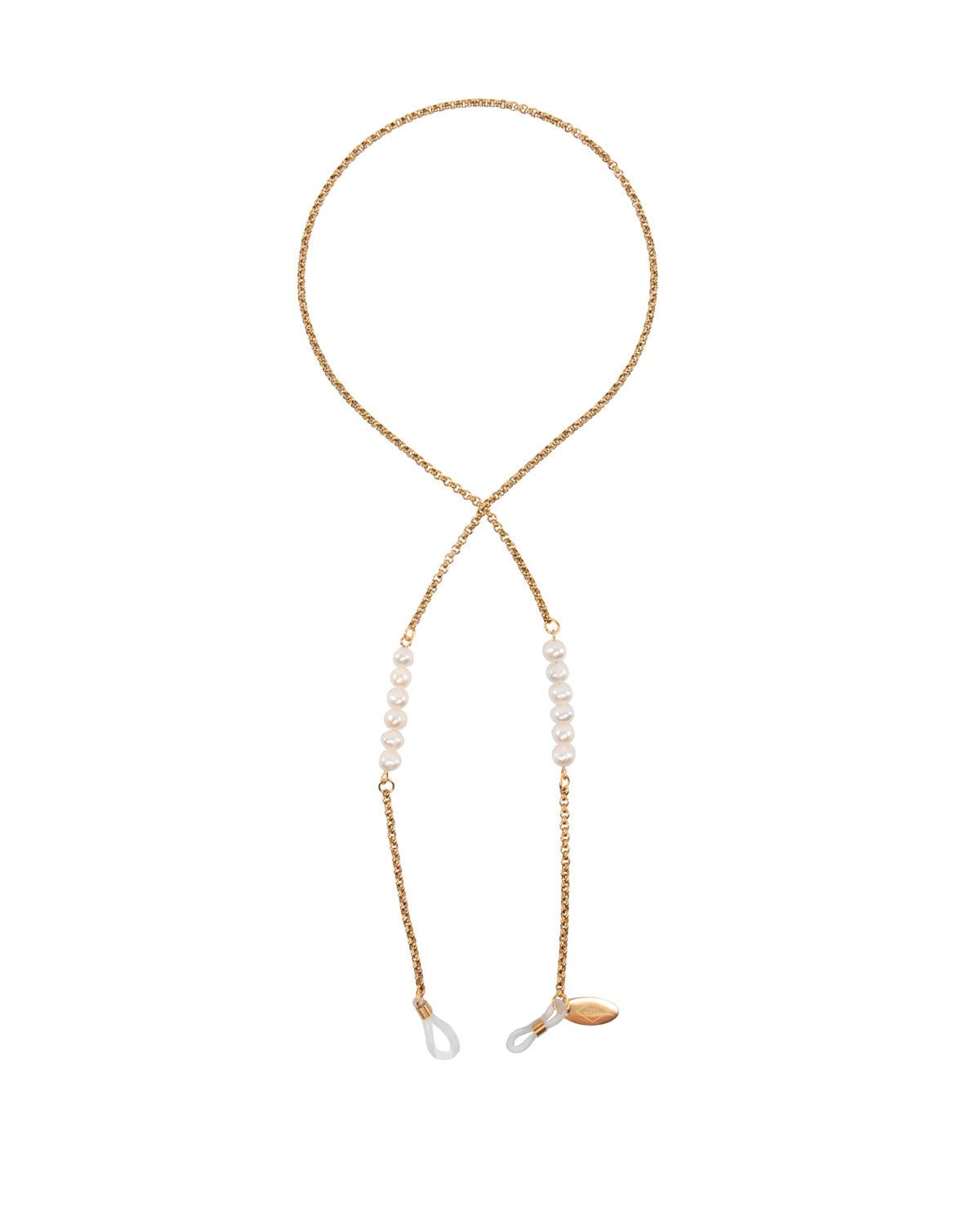 Brillenkoord met parels.