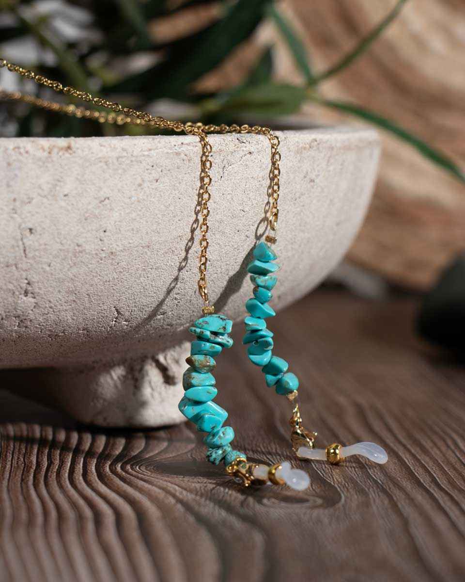 OT Brillenkoord Yara Turquoise