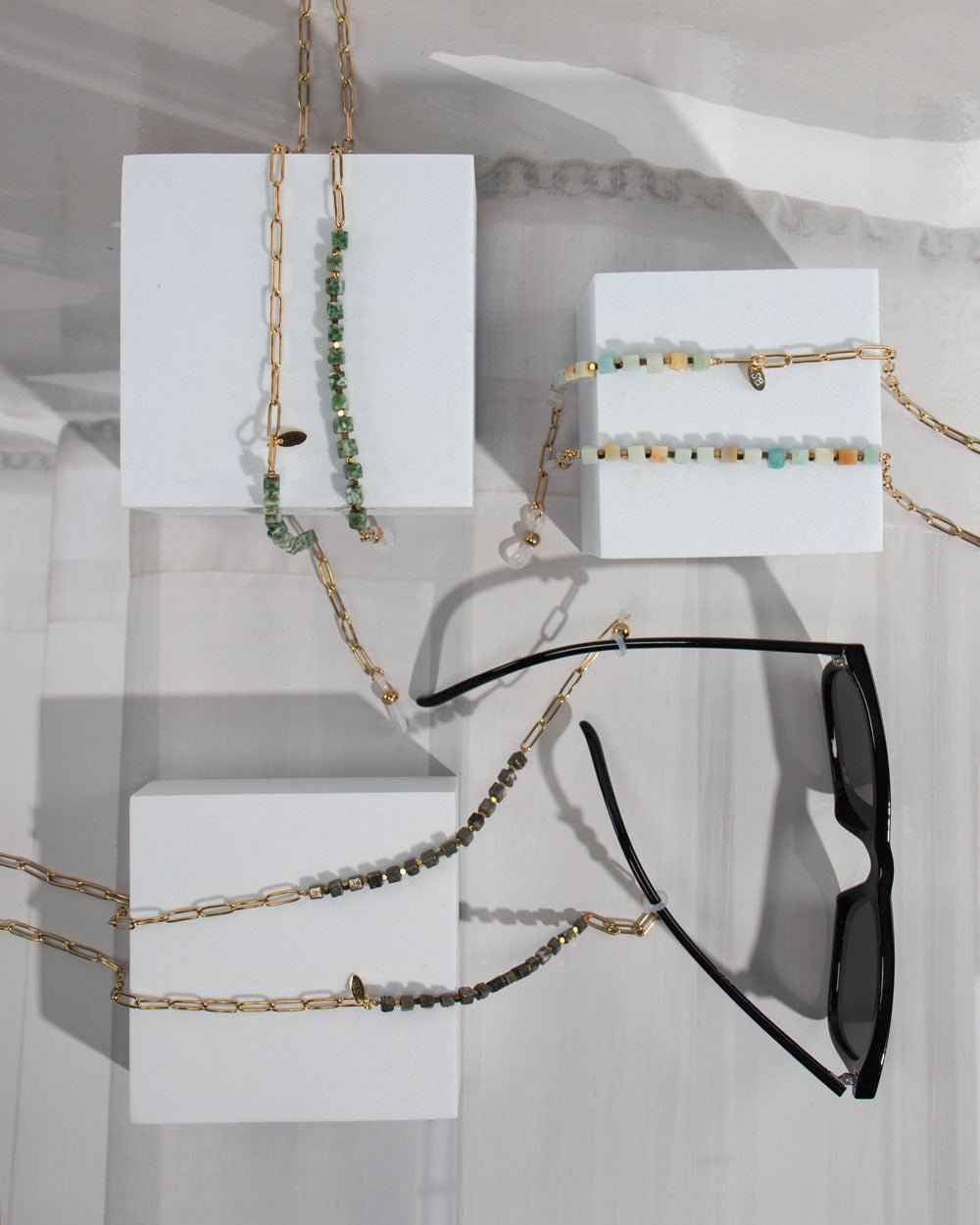 Season Blend ♥ Brillenkoord Amazonite Edelsteen