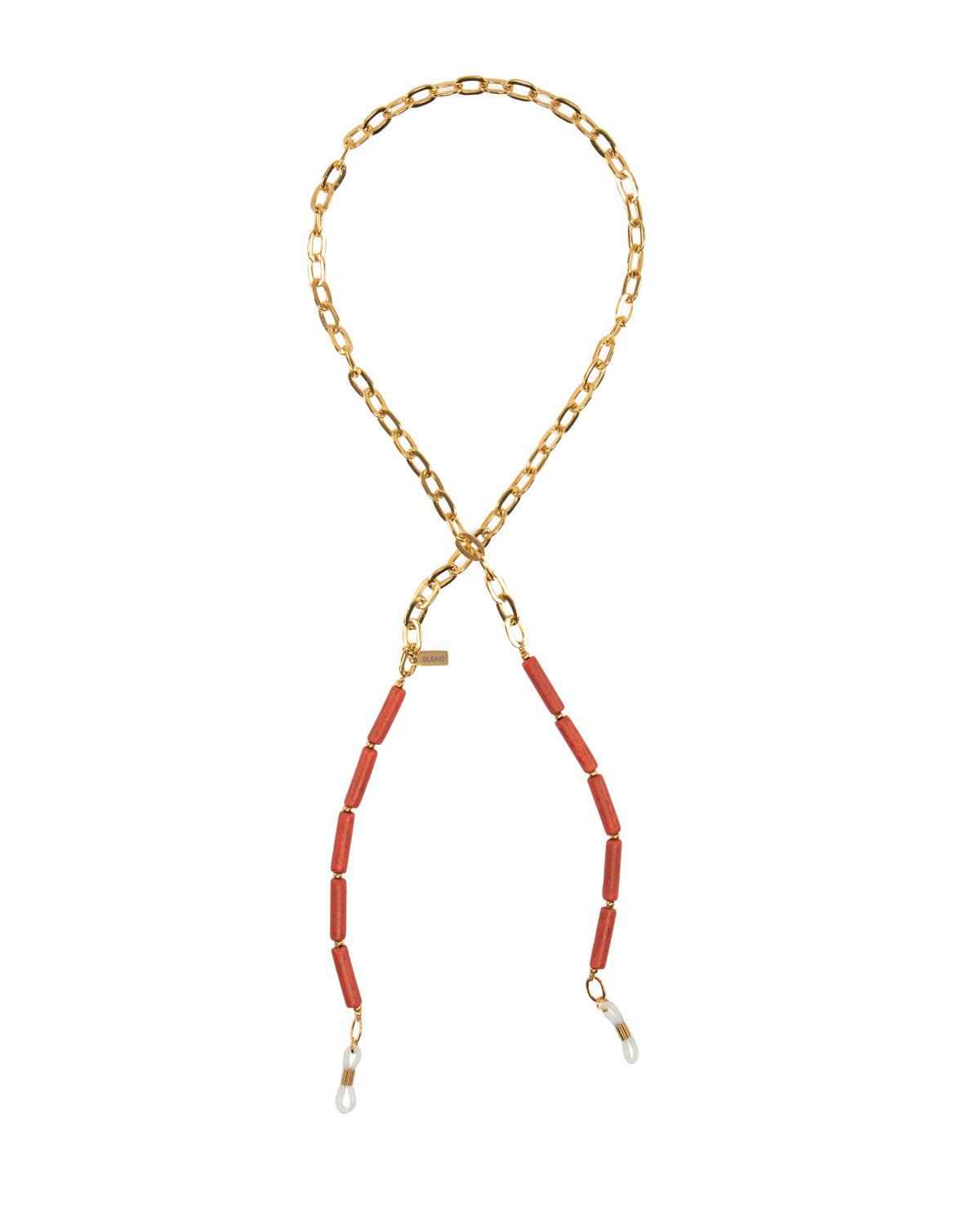 Season Blend ♥ Brillenkoord Keramiek Brick Red