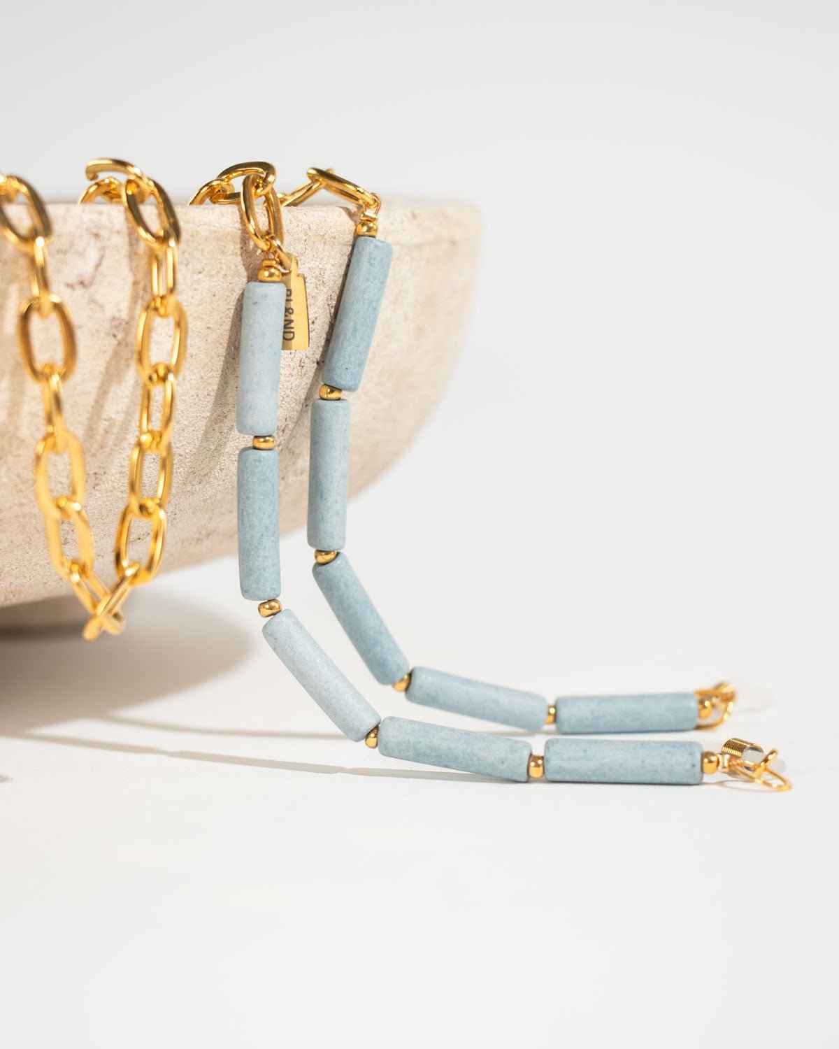 Season Blend ♥ Brillenkoord Keramiek Haze Blue