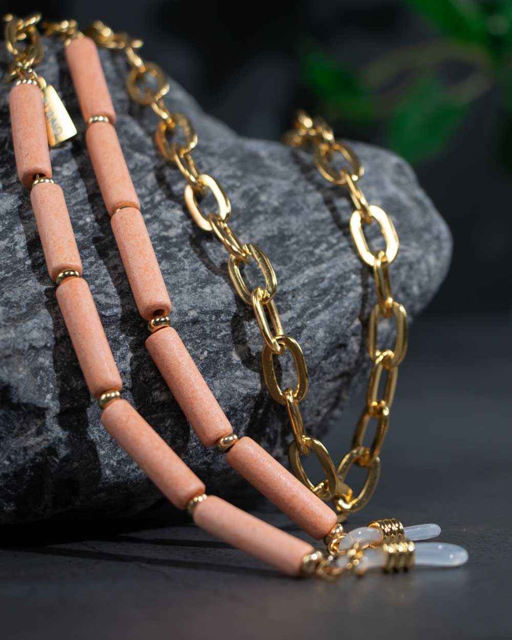 Season Blend ♥ Brillenkoord Keramiek Peach