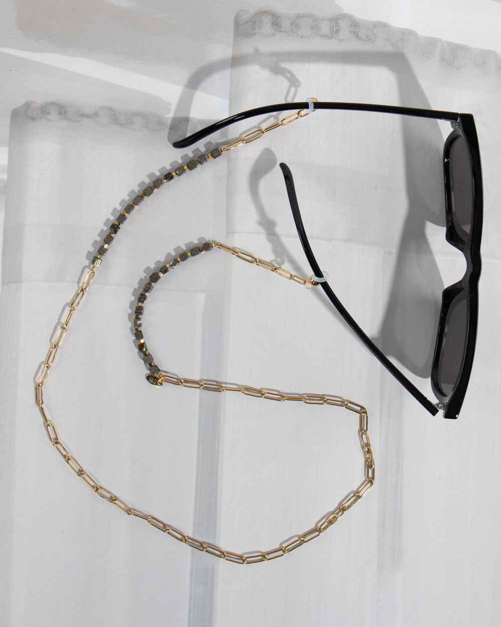 Season Blend ♥ Brillenkoord Pyrite Edelsteen