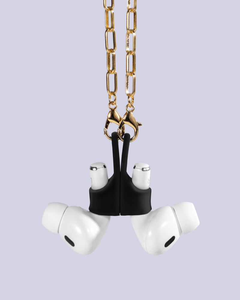 Met de OT Click & Go zwart houd je je AirPods Pro veilig en stijlvol bij elkaar.