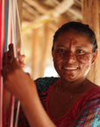 Een vrouw van het Wayuu-gemeenschap in Colombia