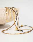 Sunny Cord gouden dubbele brillenketting.